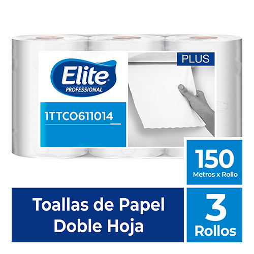 TOALLA ELITE ROLLO DOBLE HOJA EXTRA BLANCA 